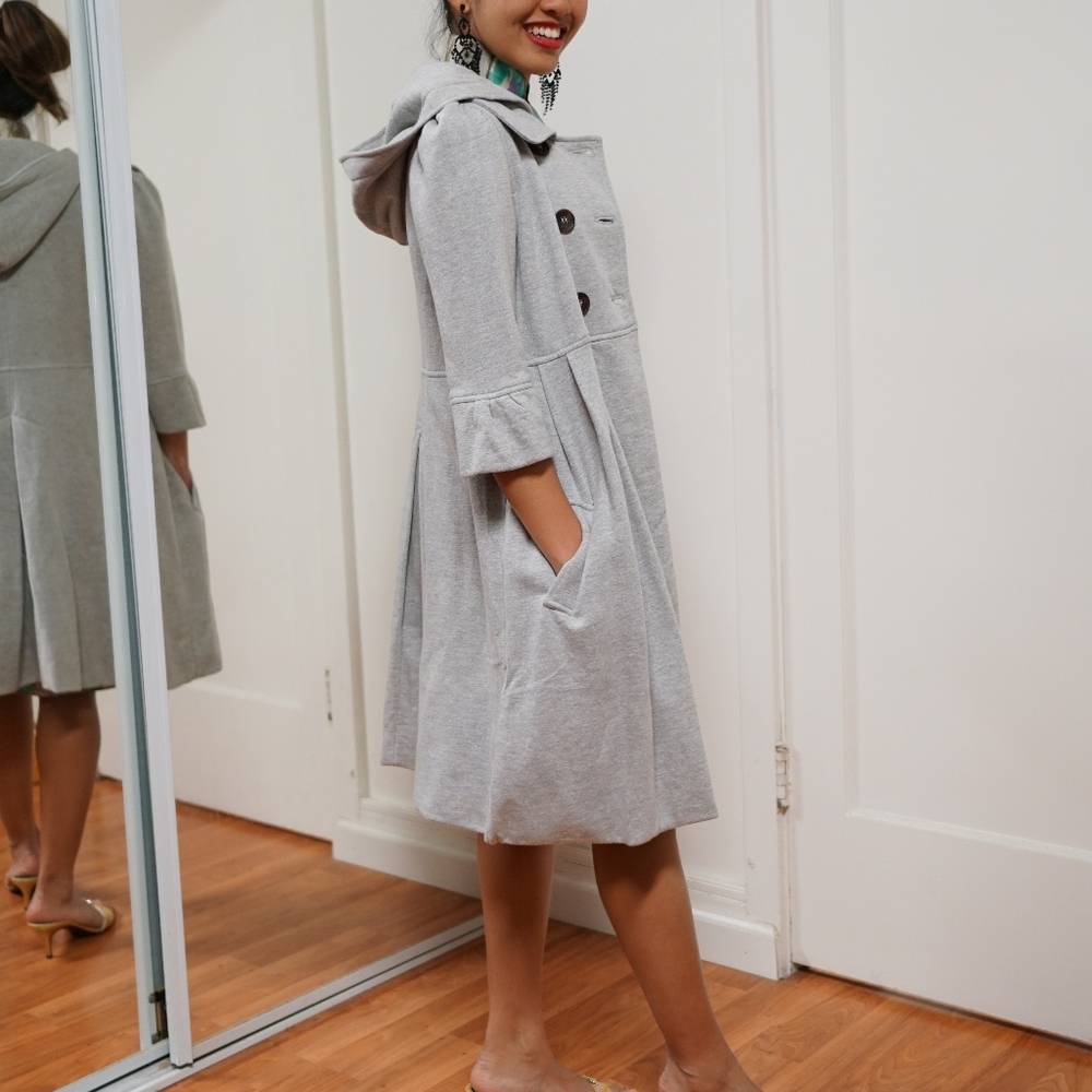Juicy Couture Grey Trench Coat - Picture 4 of 6
